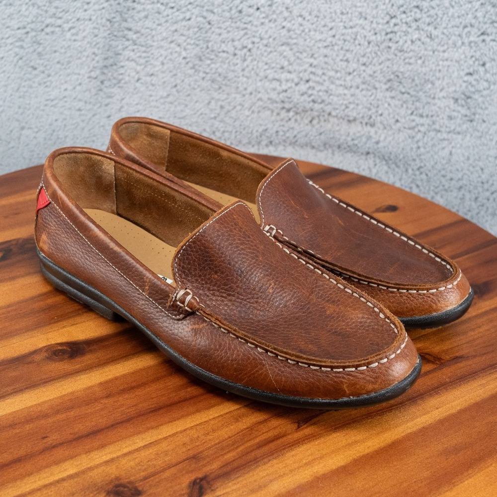 Men's FootJoy Club Casual Loafer Golf Shoes Tumbled Tan 9.5 M Brown Dressy